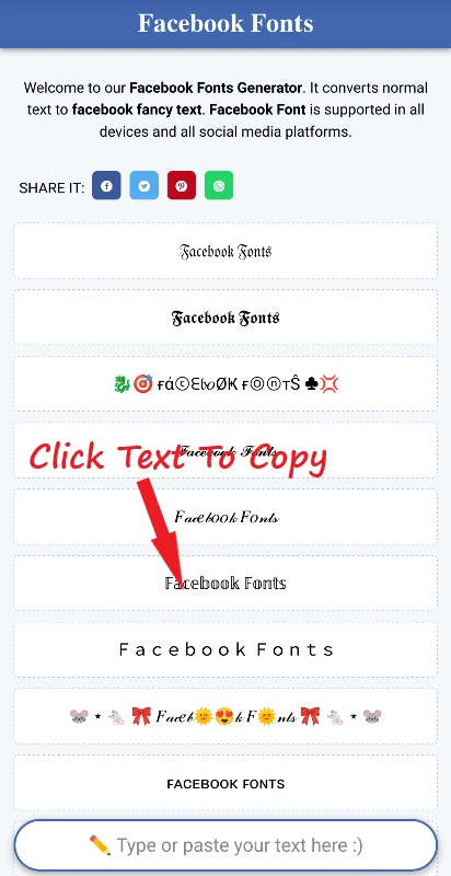 How to Use Stylish Text in WhatsApp, Messenger, Facebook and Any